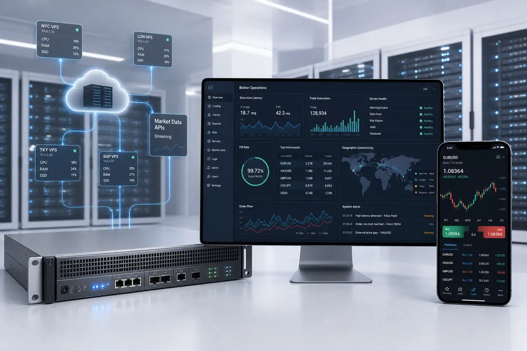 Broker Hosting and Mobile Apps - FxTrusts Solution Preview